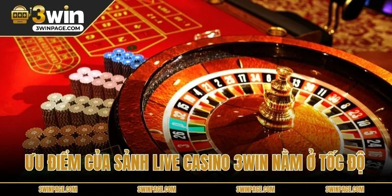 Roulette tại Live casino 33WIN tạo lợi thế cho người chơi 